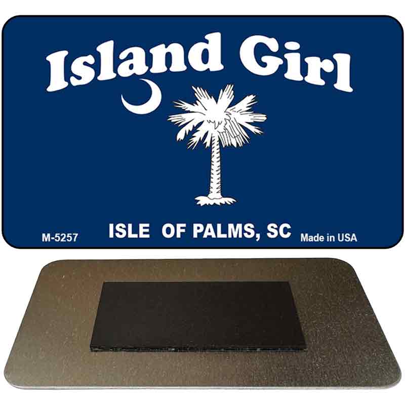 Island Girl Flag Novelty Metal Magnet M-5257