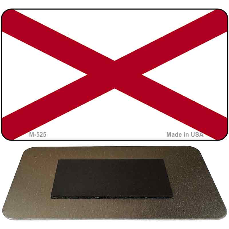 Alabama State Flag Novelty Metal Magnet M-525