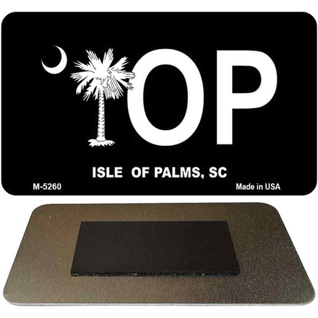 IOP Black South Carolina Novelty Metal Magnet M-5260