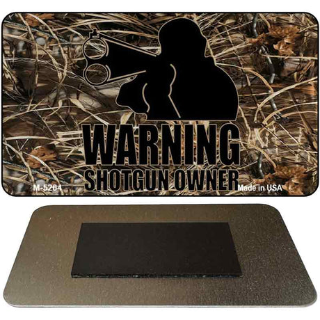 Warning Shotgun Owner Novelty Metal Magnet M-5264