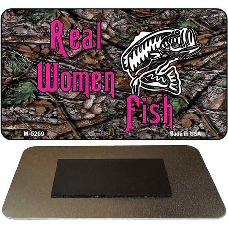 Real Women Fish Novelty Metal Magnet M-5269