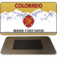 Colorado Denver Firefighter State Blank Novelty Metal Magnet M-5328