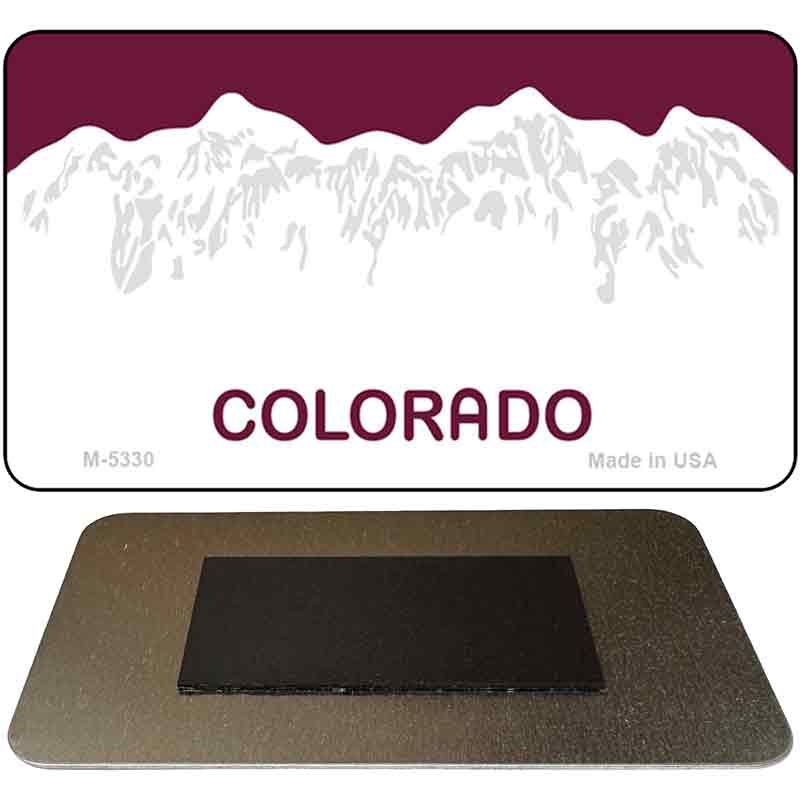 Colorado State Blank Novelty Metal Magnet M-5330