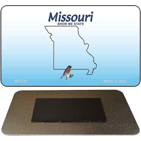 Missouri State Blank Novelty Metal Magnet M-5331