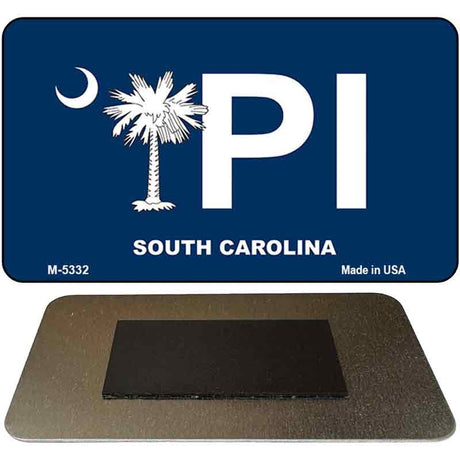 PI Blue South Carolina Novelty Metal Magnet M-5332