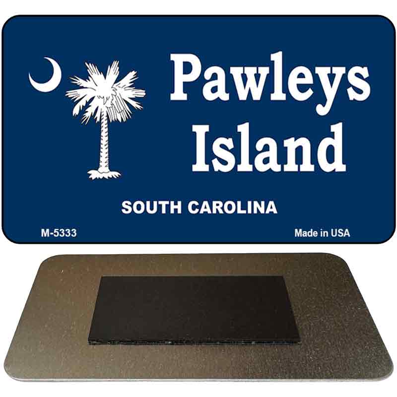 Pawleys Island Blue Novelty Metal Magnet M-5333