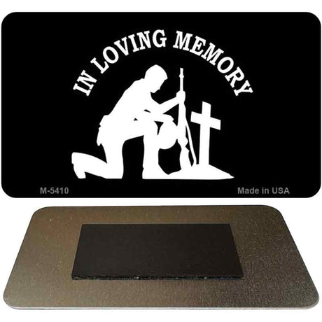 In Loving Memory Cross Novelty Metal Magnet M-5410