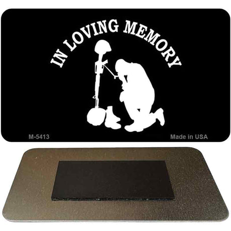 In Loving Memory Kneeling Novelty Metal Magnet M-5413