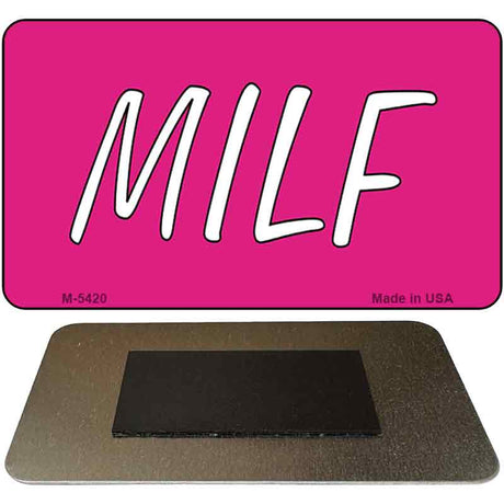 M.I.L.F Pink Novelty Metal Magnet M-5420