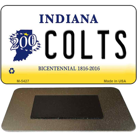 Colts Indiana State License Plate Tag Magnet M-5427