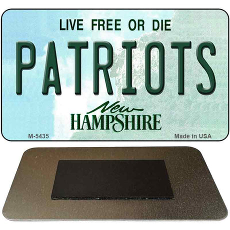 Patriots New Hampshire State License Plate Tag Magnet M-5435