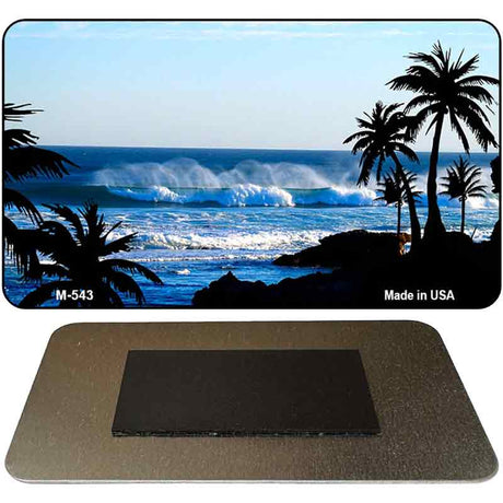 Ocean Wave Novelty Metal Magnet M-543