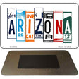 Arizona License Plate Tag Art Novelty Metal Magnet