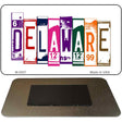 Delaware License Plate Tag Art Novelty Metal Magnet