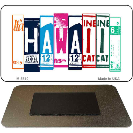 Hawaii License Plate Tag Art Novelty Metal Magnet