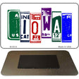 Iowa License Plate Tag Art Novelty Metal Magnet