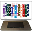 Massachusetts License Plate Tag Art Novelty Metal Magnet