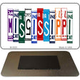 Mississippi License Plate Tag Art Novelty Metal Magnet