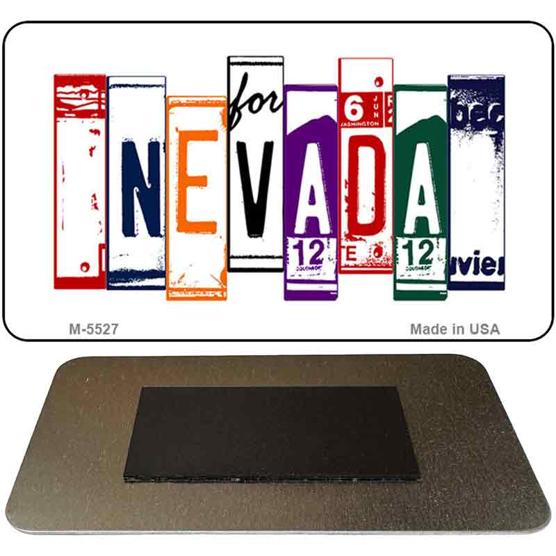 Nevada License Plate Tag Art Novelty Metal Magnet