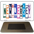 New Jersey License Plate Tag Art Novelty Metal Magnet