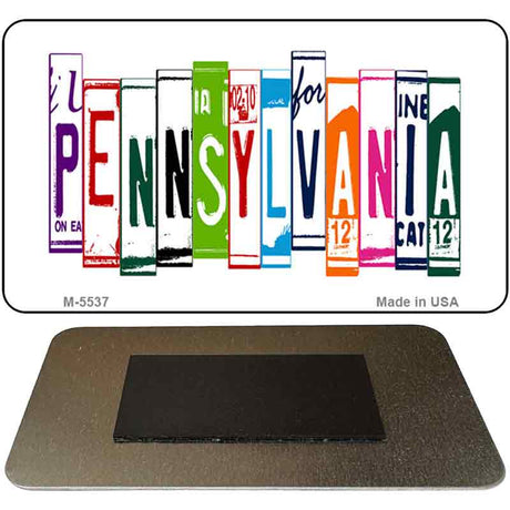 Pennsylvania License Plate Tag Art Novelty Metal Magnet