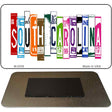 South Carolina License Plate Tag Art Novelty Metal Magnet