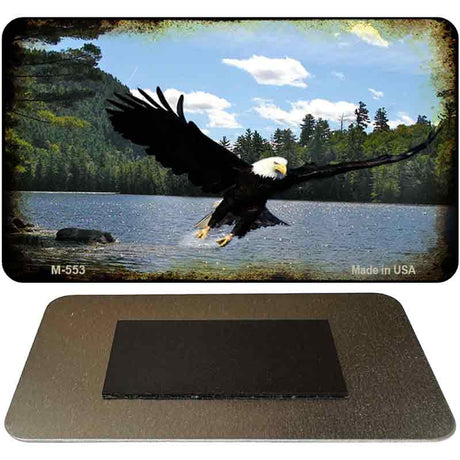 Eagle Over Water Novelty Metal Magnet M-553