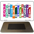 South Dakota License Plate Tag Art Novelty Metal Magnet