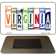 Virginia License Plate Tag Art Novelty Metal Magnet