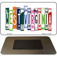 West Virginia License Plate Tag Art Novelty Metal Magnet