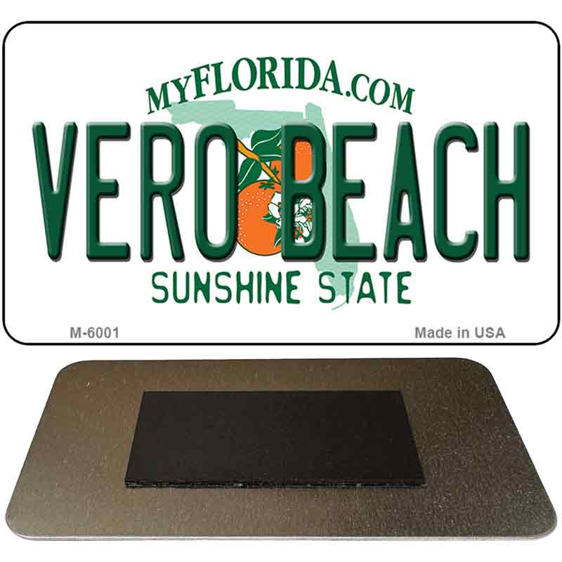 Vero Beach Florida State License Plate Tag Magnet M-6001