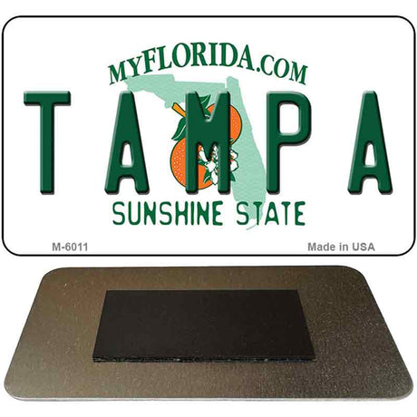 Tampa Florida State License Plate Tag Magnet M-6011