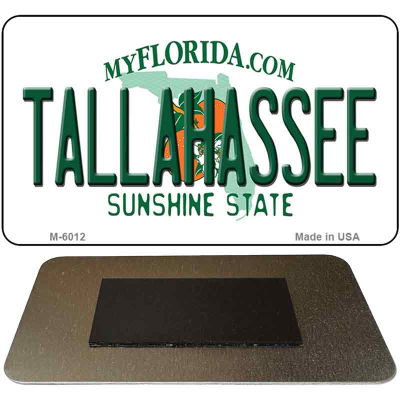 Tallahassee Florida State License Plate Tag Magnet M-6012