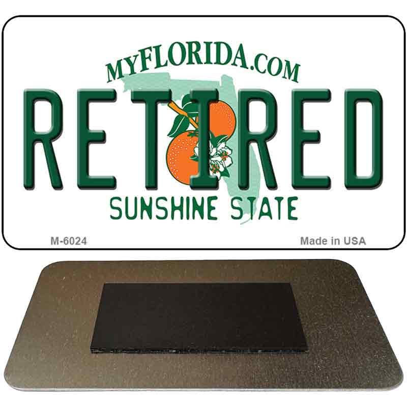 Retired Florida State License Plate Tag Magnet M-6024