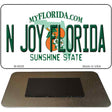 N Joy Florida State License Plate Tag Magnet M-6028