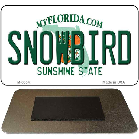 Snowbird Florida State License Plate Tag Magnet M-6034