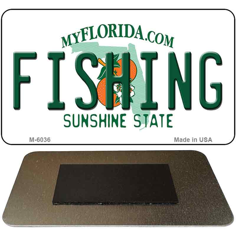 Fishing Florida State License Plate Tag Magnet M-6036