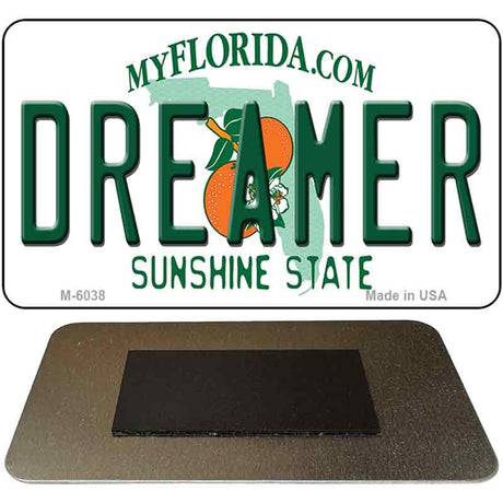 Dreamer Florida State License Plate Tag Magnet M-6038