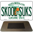 Skool Suks Florida State License Plate Tag Magnet M-6040