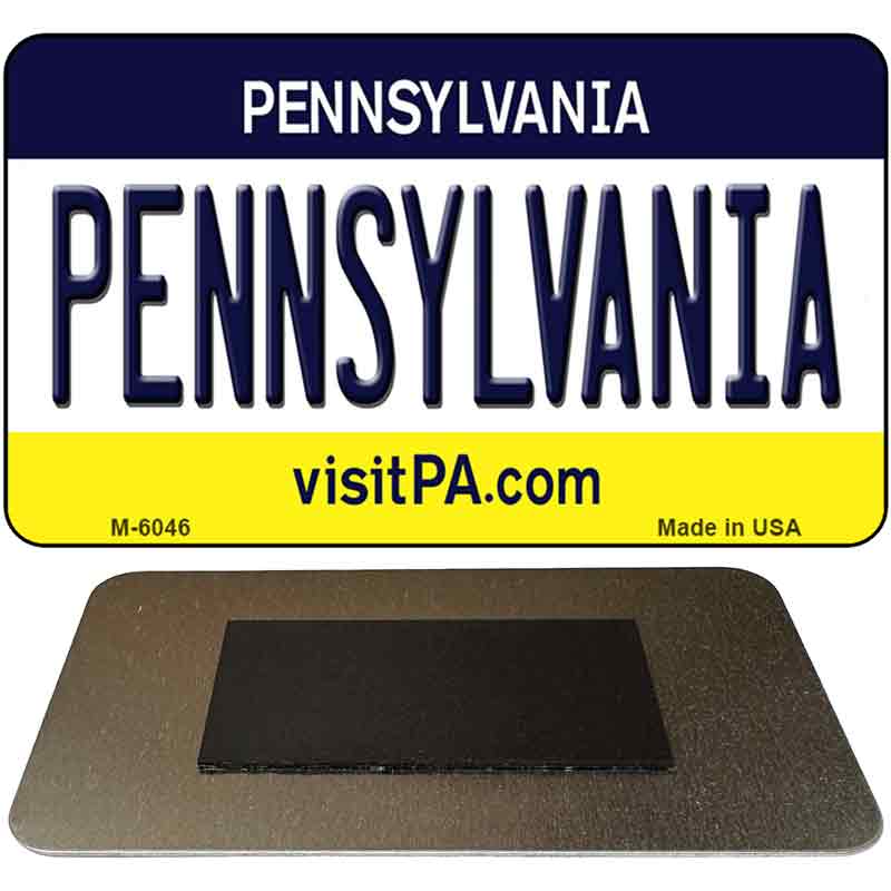 Pennsylvania State License Plate Tag Magnet M-6046