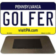 Golfer Pennsylvania State License Plate Tag Magnet M-6062