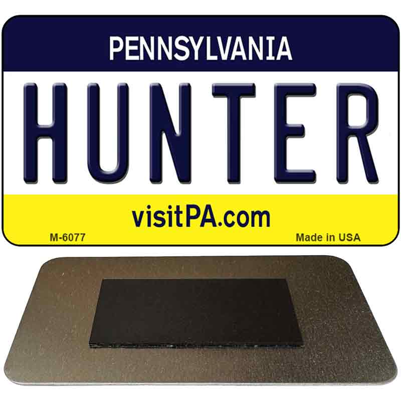 Hunter Pennsylvania State License Plate Tag Magnet M-6077