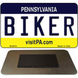 Biker Pennsylvania State License Plate Tag Magnet M-6079