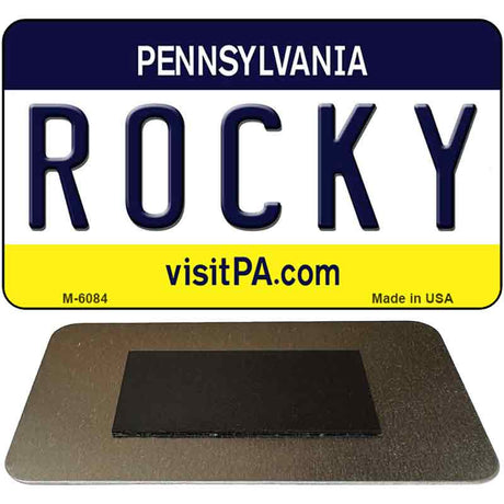 Rocky Pennsylvania State License Plate Tag Magnet M-6084