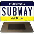 Subway Pennsylvania State License Plate Tag Magnet M-6086