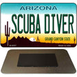 Scuba Diver Arizona State License Plate Tag Magnet M-6097