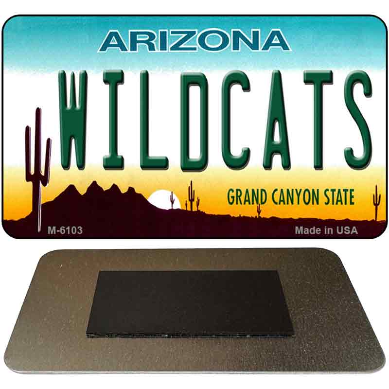 Wildcats Arizona State License Plate Tag Magnet M-6103