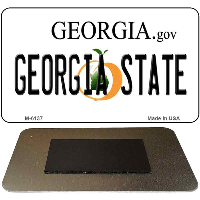 Georgia State University License Plate Tag Novelty Magnet M-6137