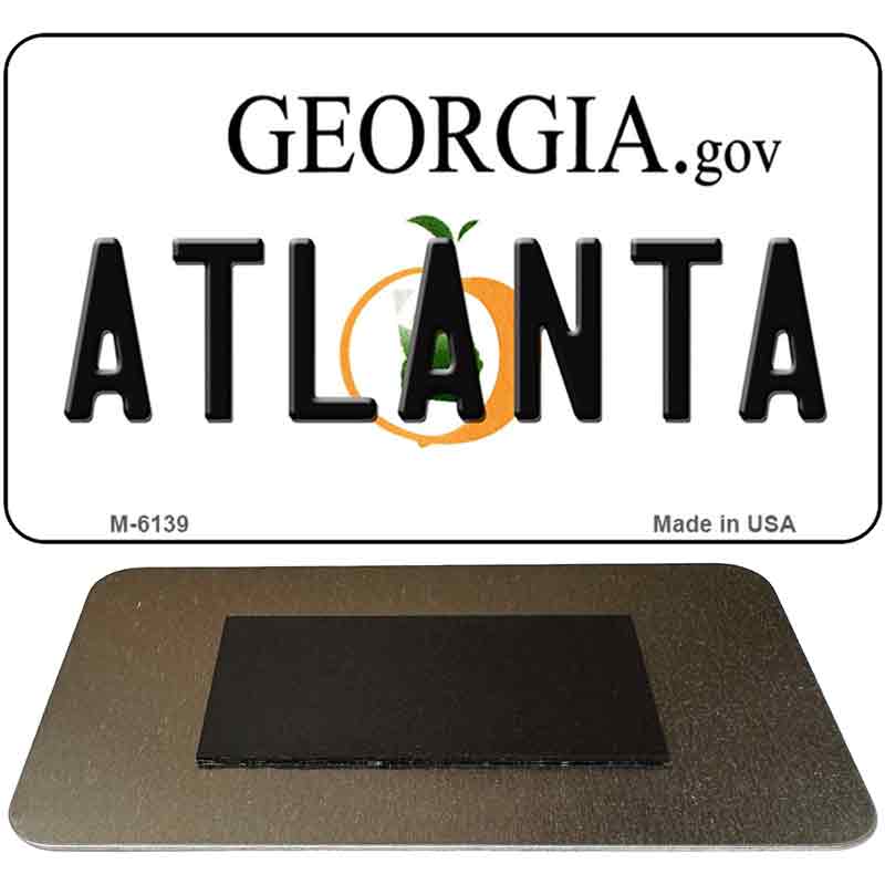 Atlanta Georgia State License Plate Tag Novelty Magnet M-6139