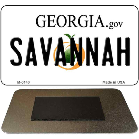 Savannah Georgia State License Plate Tag Novelty Magnet M-6140